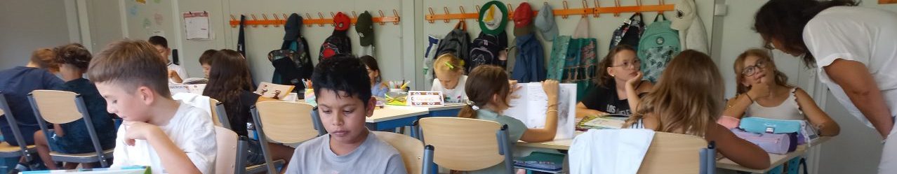 CM1 CM2 de l'école de Lancrans